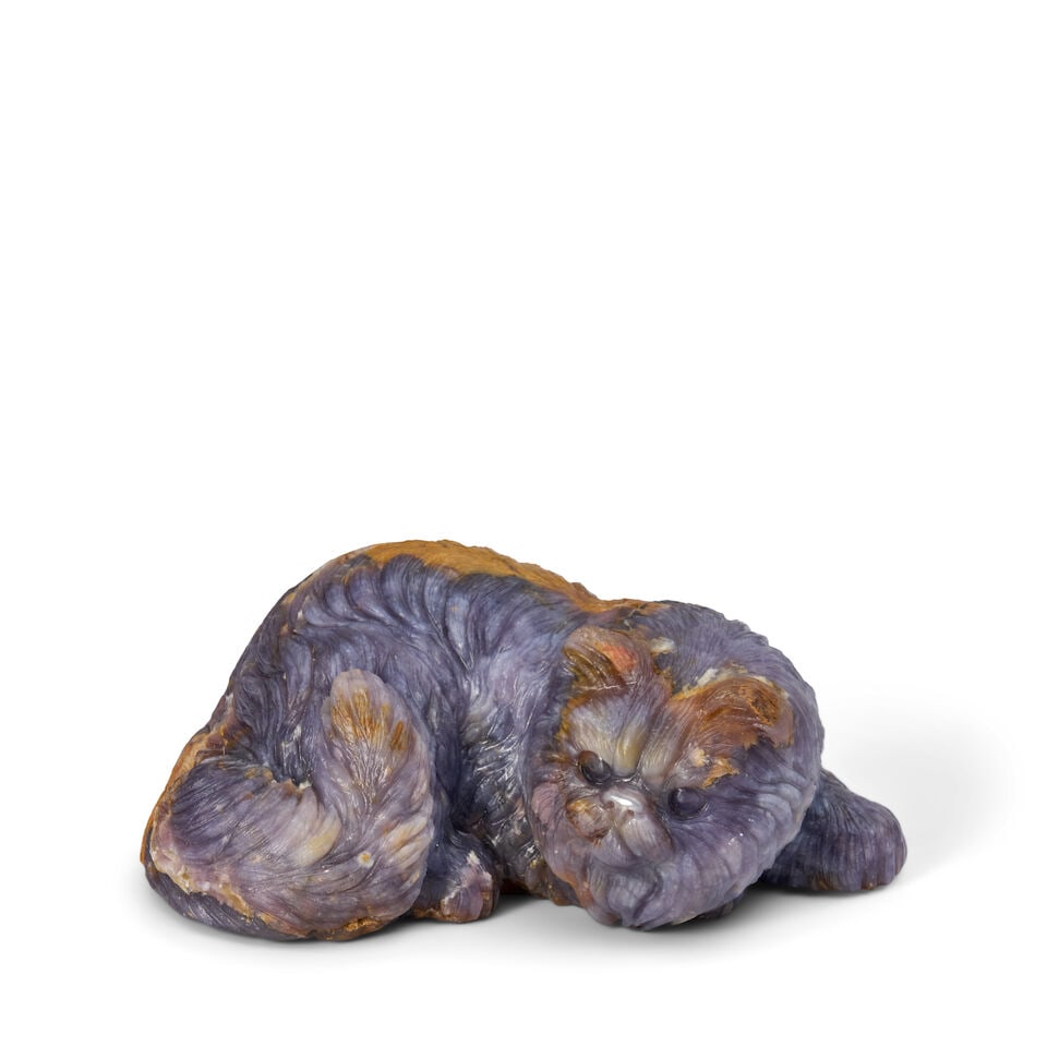 Ronald Stevens (20th/21st century): An Agate Carving of a Persian Cat (1 of 3)