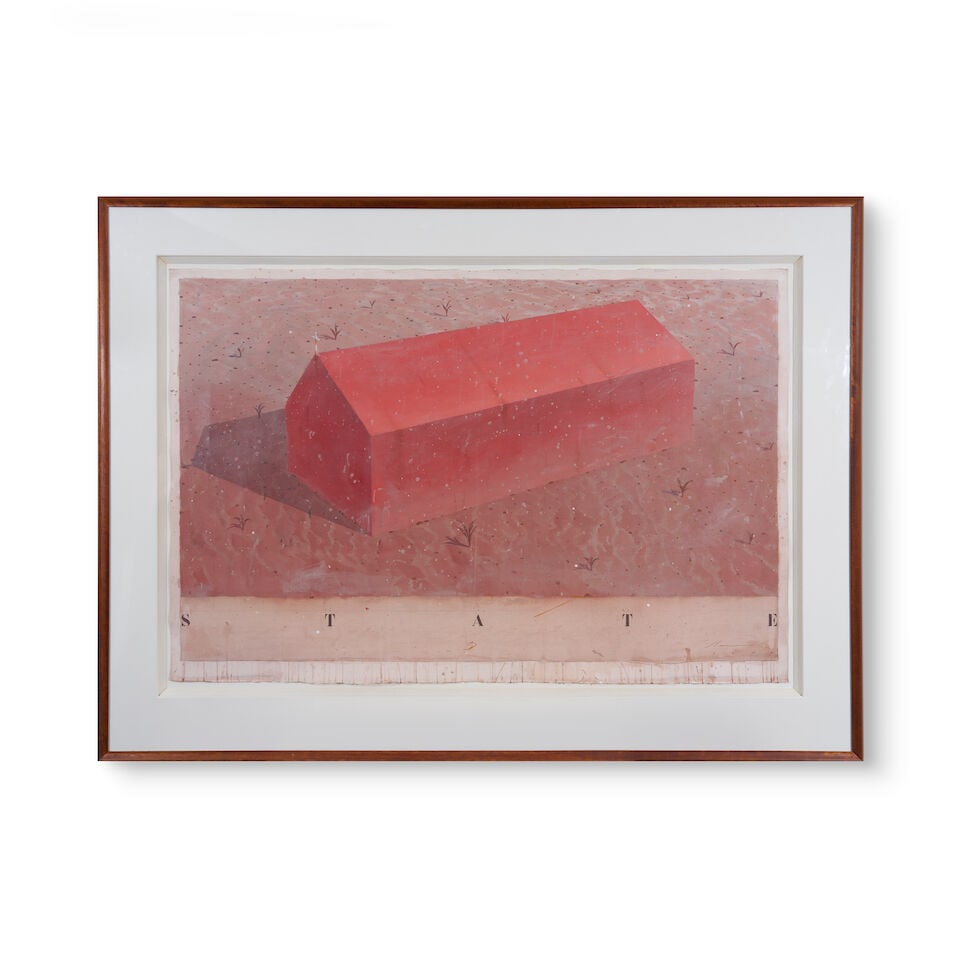 Tim Storrier (born 1949) State, 1987: Tim Storrier (born 1949) State, 1987 signed and dated lower right: 'Storrier 1987' synthetic polymer paint on paper 102.0 x 152.5cm (40 3/16 x 60 1/16in). Footnotes: Provenance Australian Galleries,