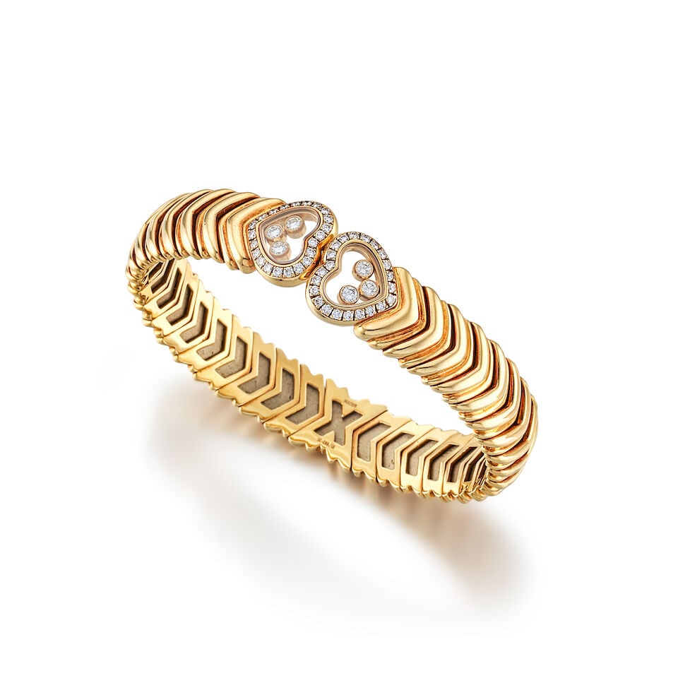 CHOPARD: GEM-SET AND DIAMOND 'HAPPY DIAMONDS' BRACELET - 2