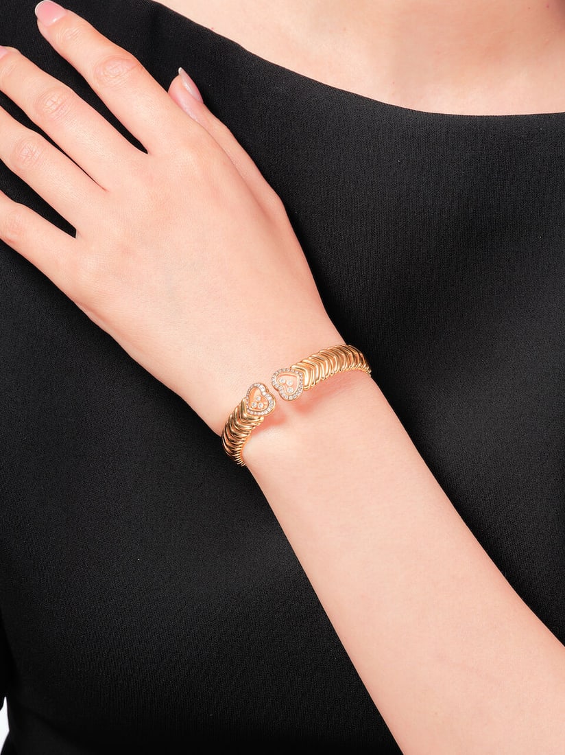 CHOPARD: GEM-SET AND DIAMOND 'HAPPY DIAMONDS' BRACELET - 3