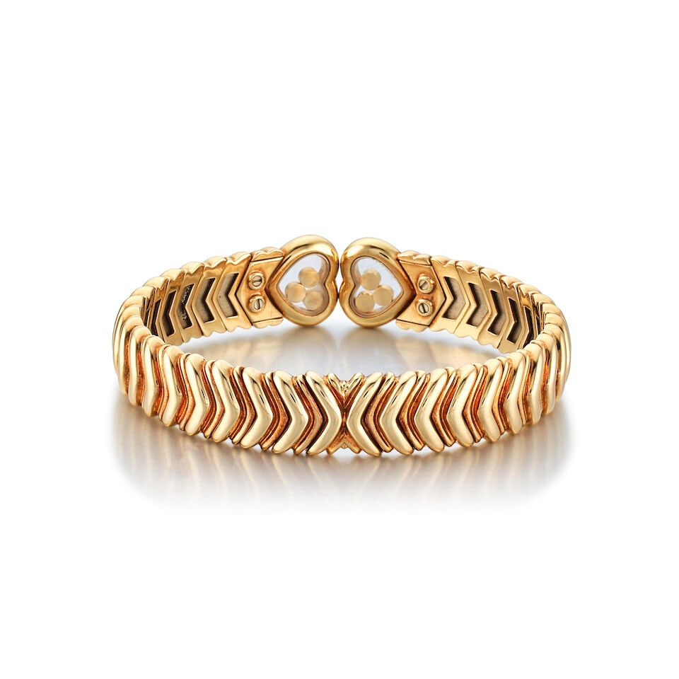 CHOPARD: GEM-SET AND DIAMOND 'HAPPY DIAMONDS' BRACELET - 4