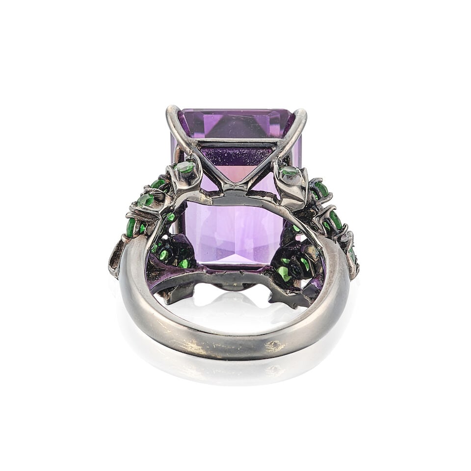 AMETHYST AND GEM-SET RING - 3