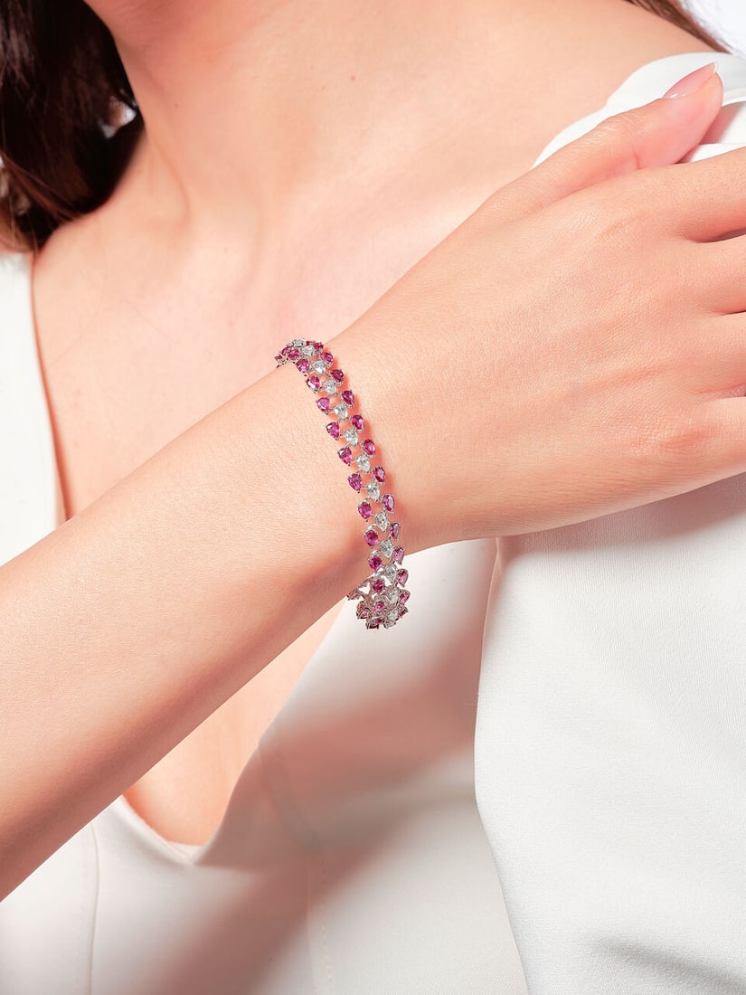 RUBY AND DIAMOND BRACELET - 2