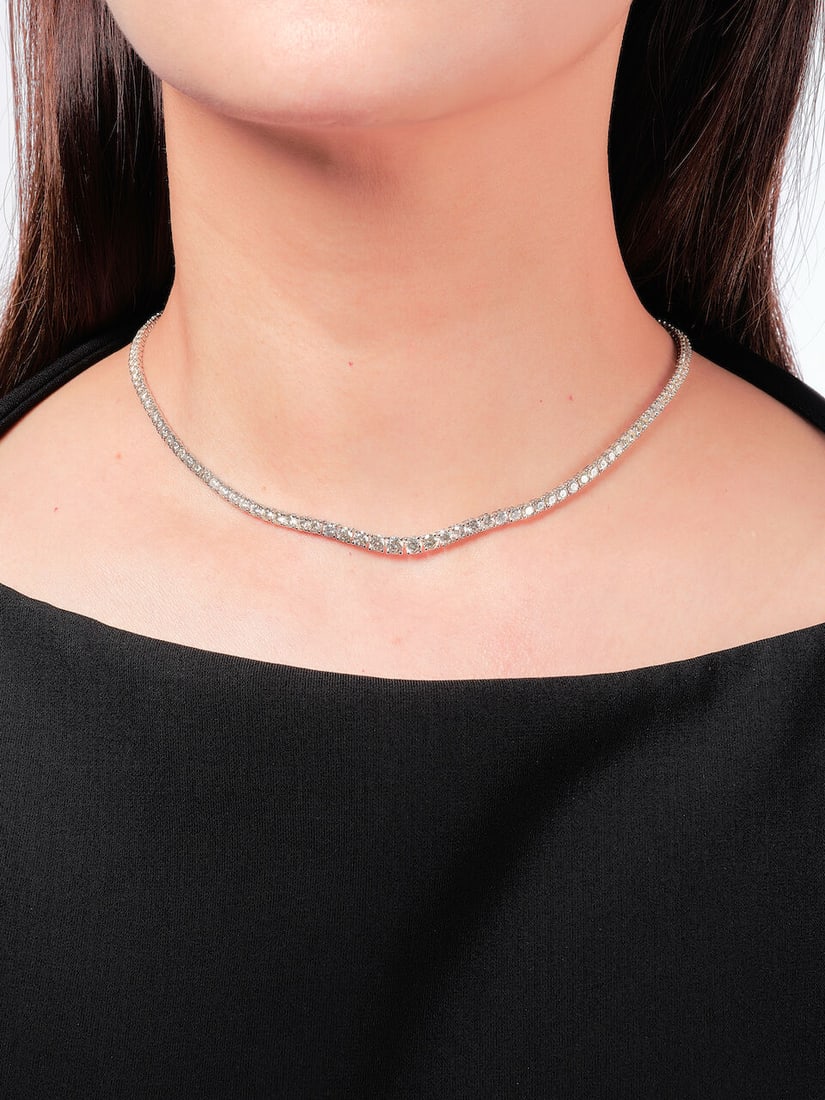 DIAMOND RIVIÈRE NECKLACE - 2