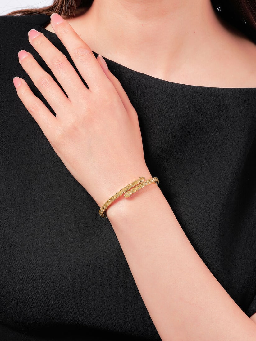 COLOURED DIAMOND BANGLE - 2