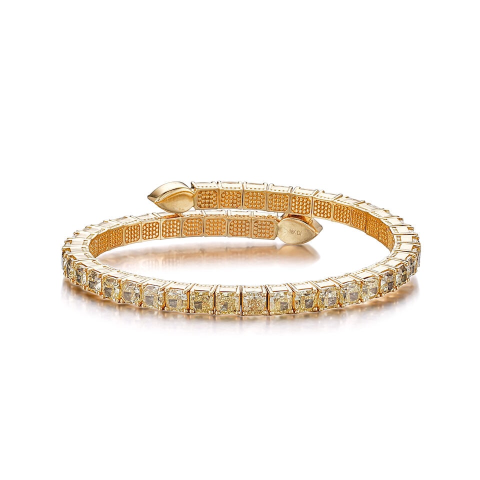 COLOURED DIAMOND BANGLE - 3