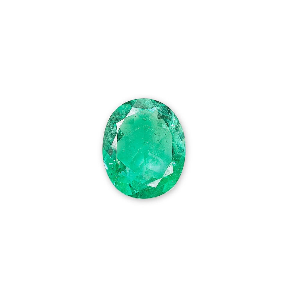 UNMOUNTED EMERALD: UNMOUNTED EMERALD 2.19克拉天然「哥倫比亞」祖母綠 Certificate: Bellerophon, emerald, natural, 2.197cts, Colombia, minor