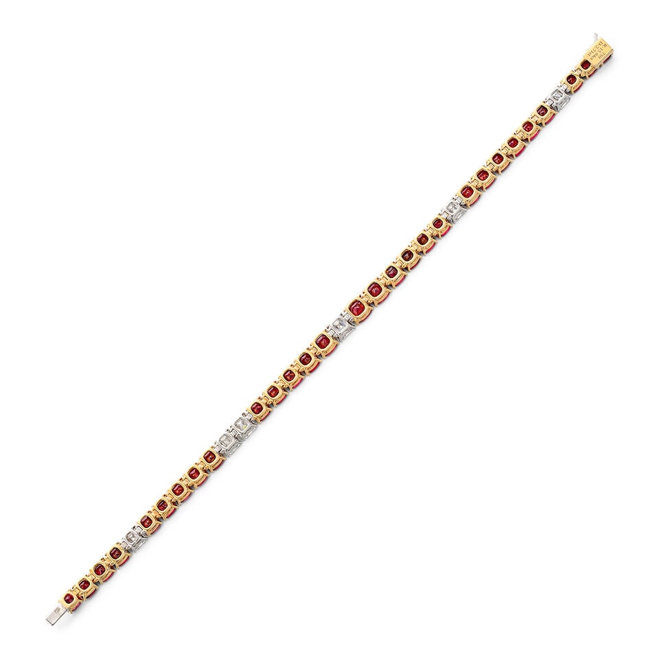 RUBY AND DIAMOND BRACELET - 3