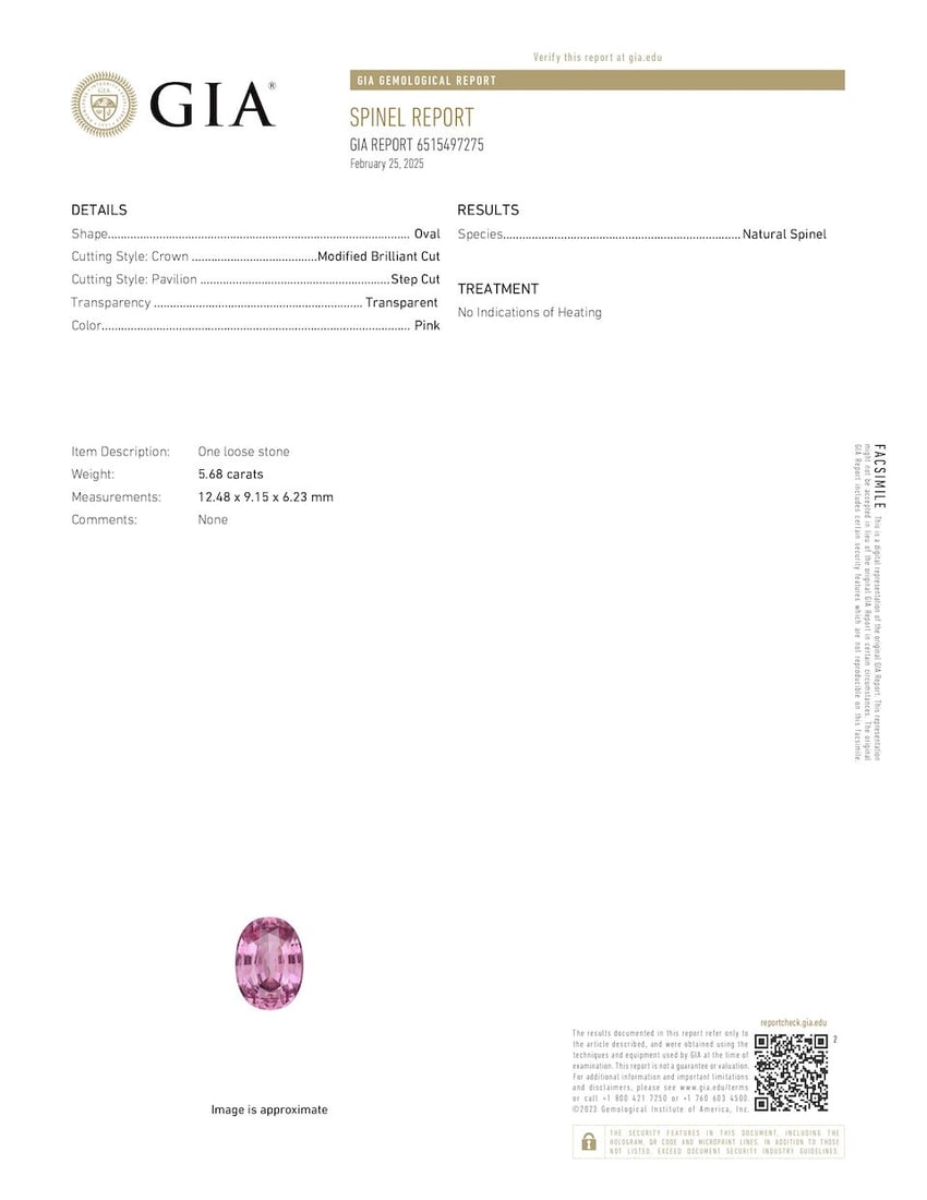 UNMOUNTED SPINEL - 2