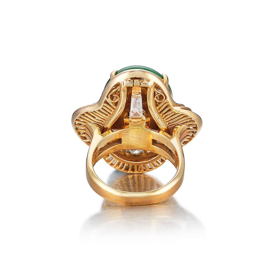 JADEITE AND DIAMOND RING/PENDANT - 3
