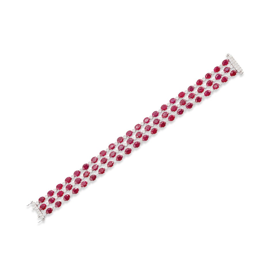 RUBY AND DIAMOND BRACELET - 2