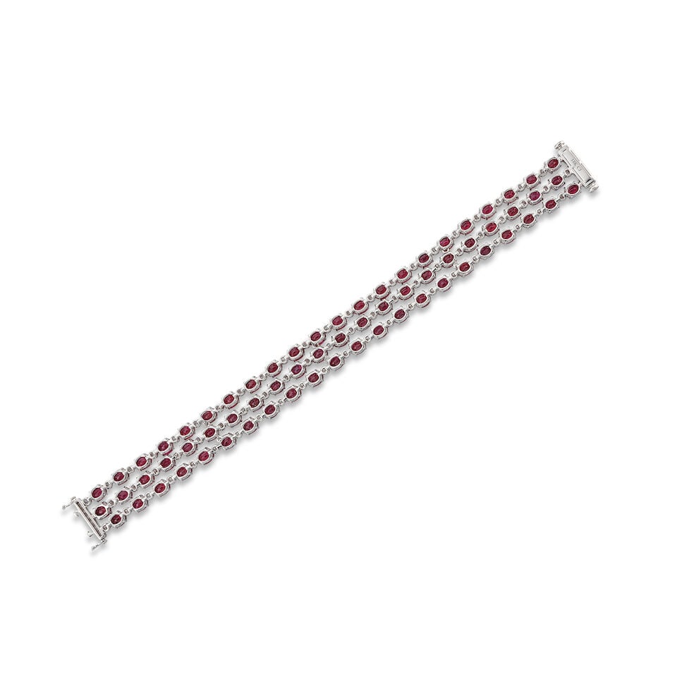 RUBY AND DIAMOND BRACELET - 3