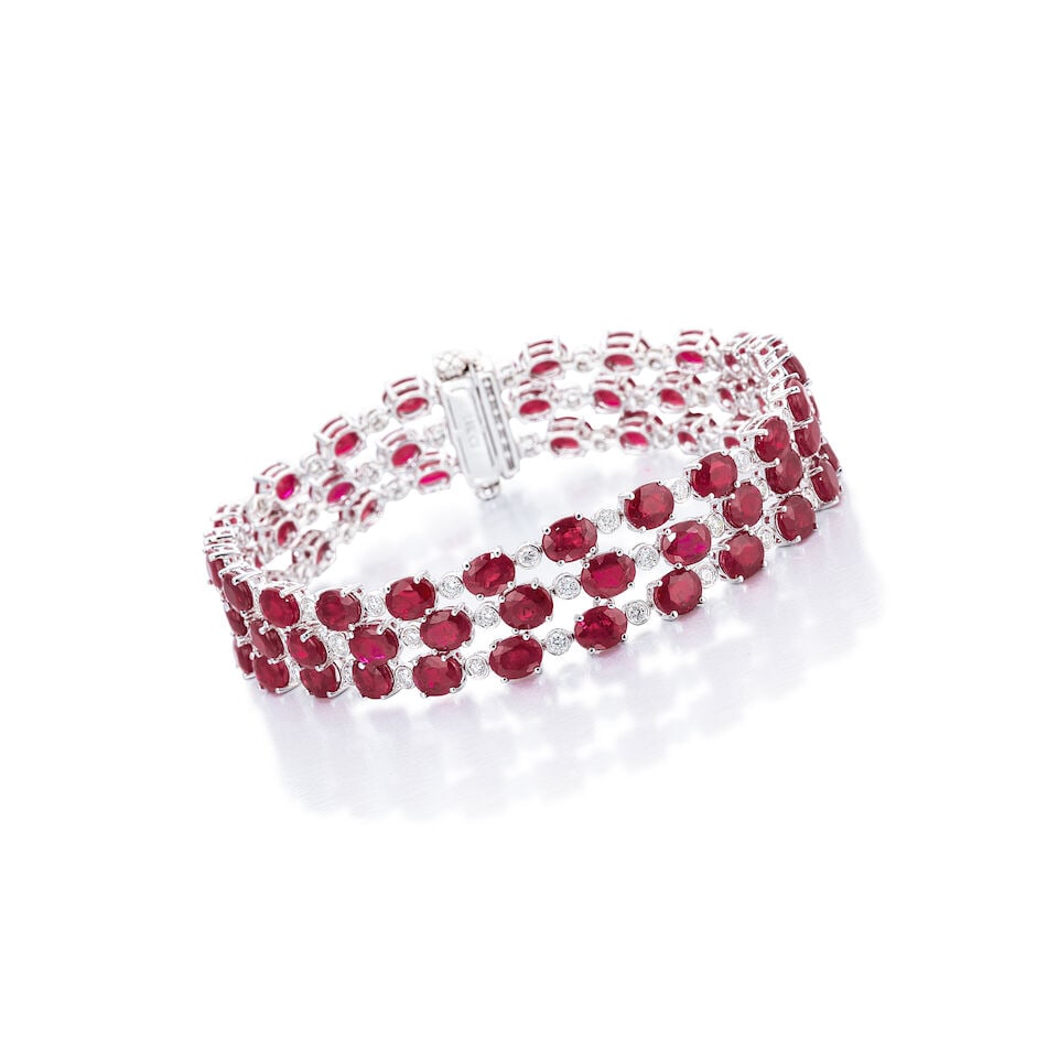 RUBY AND DIAMOND BRACELET - 4