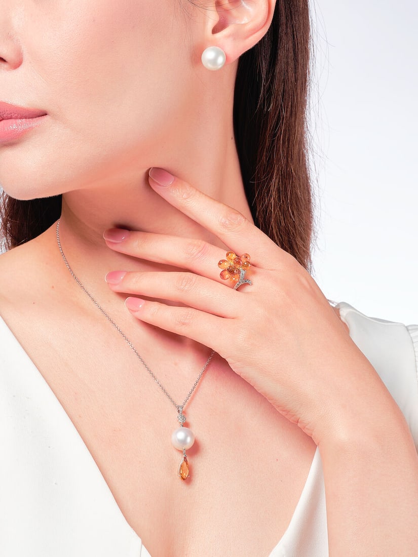 GROUP OF GEM-SET, CULTURED PEARL AND DIAMOND JEWELLERY (3) - 2