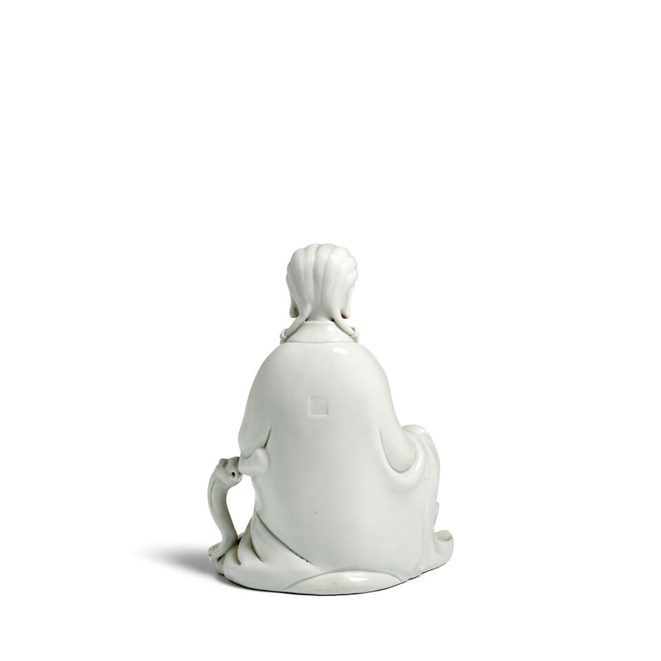 A DEHUA WHITE-GLAZED SEATED FIGURE OF GUANYIN 20th century - 4