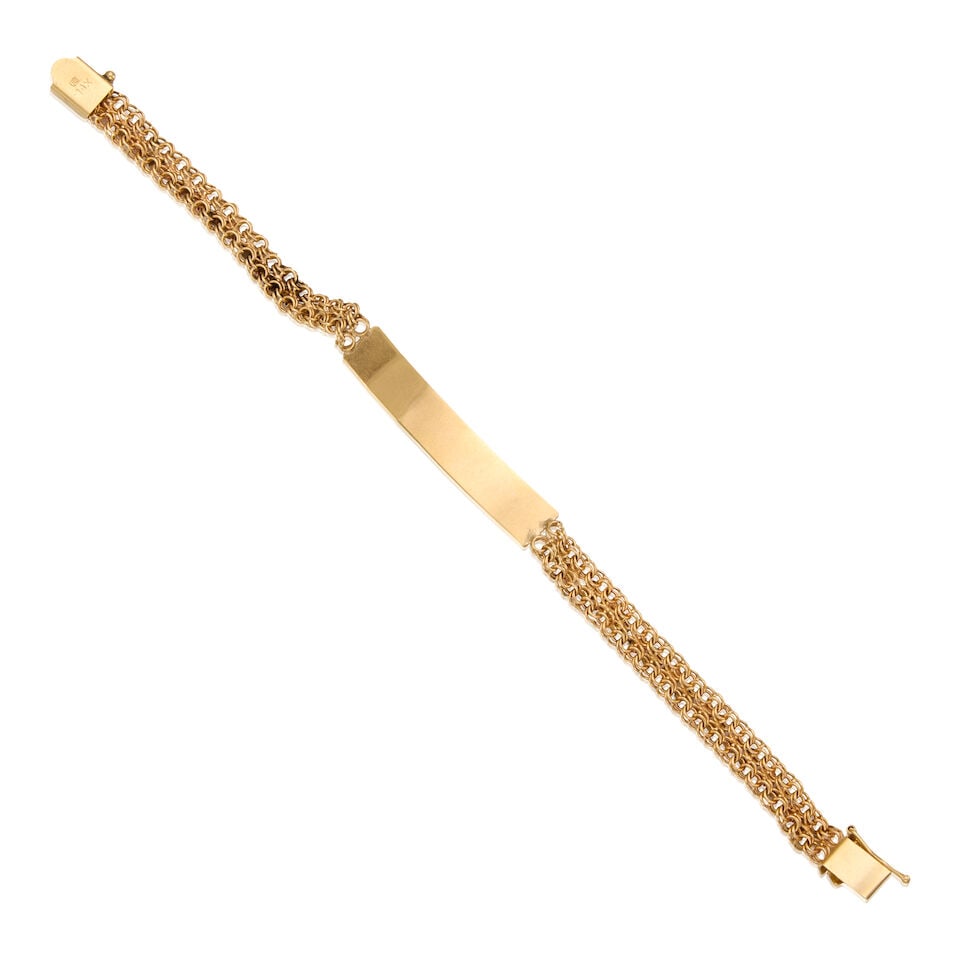 14K TRICOLORED GOLD BRACELET - 2