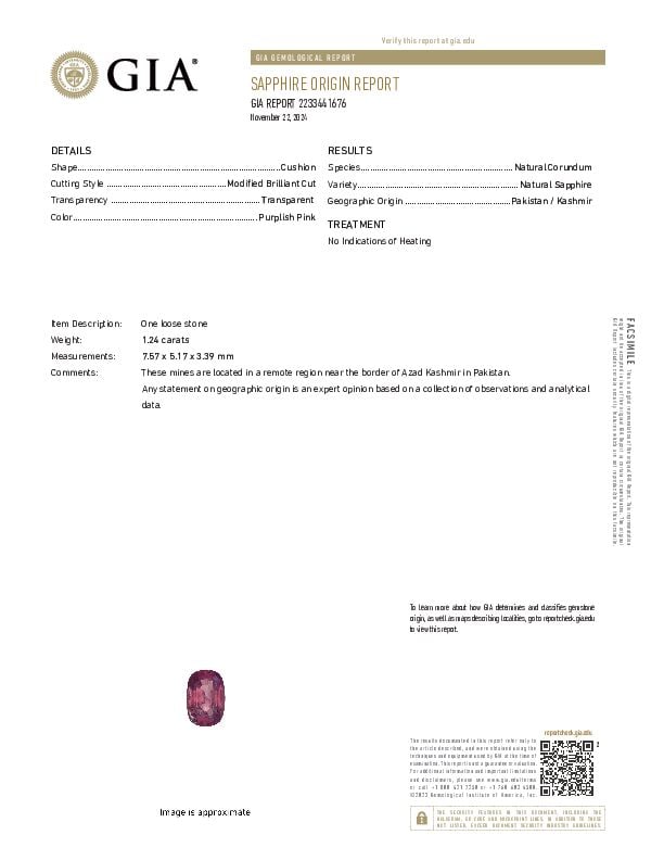 OSCAR FRIEDMAN: PLATINUM, SAPPHIRE AND DIAMOND RING WITH GIA REPORT - 3