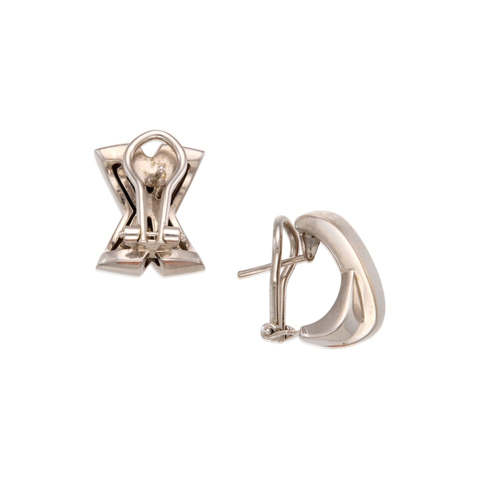 18K WHITE GOLD EARRINGS - 2