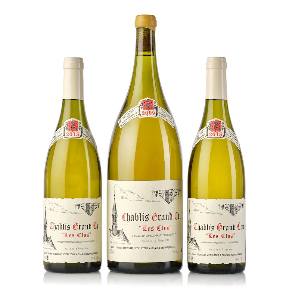 Vincent Dauvissat Chablis Les Clos, 2009 (1x Magnum) Vincent Dauvissat Chablis Les Clos, 2015 (2... (1 of 1)
