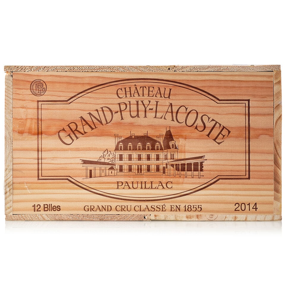 Château Grand Puy Lacoste, 2014 (12x 750ml): Château Grand Puy Lacoste, 2014 (12x 750ml) Region: Bordeaux Packaging: owc For further information on this lot please visit Bonhams.com For further information about this lot please