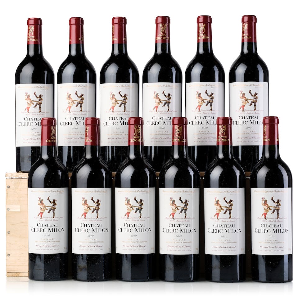 Château Clerc Milon, 2010 (12x 750ml): Château Clerc Milon, 2010 (12x 750ml) Region: Bordeaux Packaging: owc For further information on this lot please visit Bonhams.com For further information about this lot please
