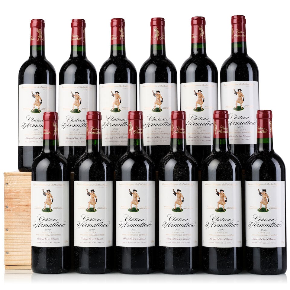Château d'Armailhac, 2010 (12x 750ml): Château d'Armailhac, 2010 (12x 750ml) Region: Bordeaux Packaging: owc For further information on this lot please visit Bonhams.com For further information about this lot please