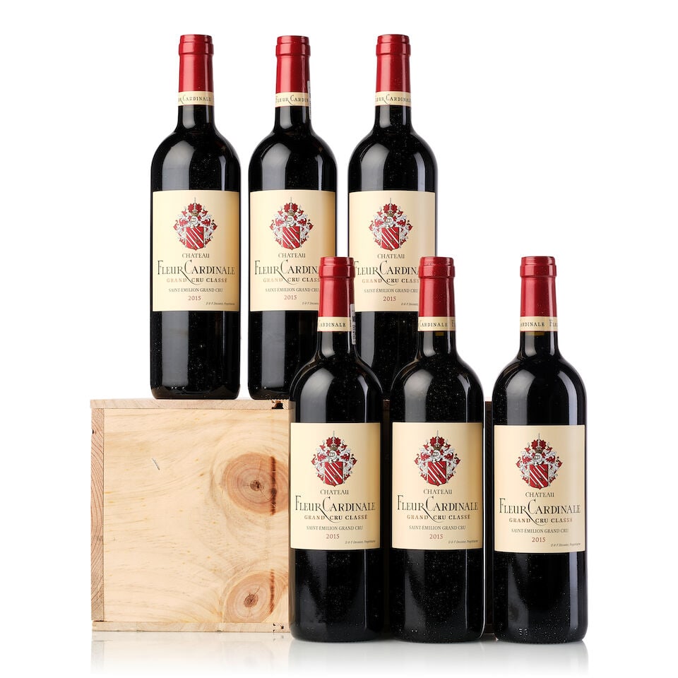 Château Fleur Cardinale, 2015 (12x 750ml): Château Fleur Cardinale, 2015 (12x 750ml) Region: Bordeaux Capsule: 12x with prooftags Packaging: owc For further information on this lot please visit Bonhams.com For further information about th