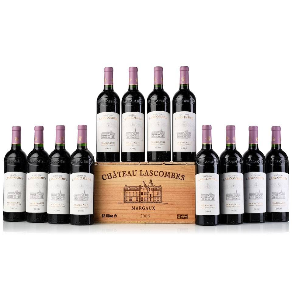 Château Lascombes, 2008 (12x 750ml): Château Lascombes, 2008 (12x 750ml) Region: Bordeaux Packaging: owc For further information on this lot please visit Bonhams.com For further information about this lot please