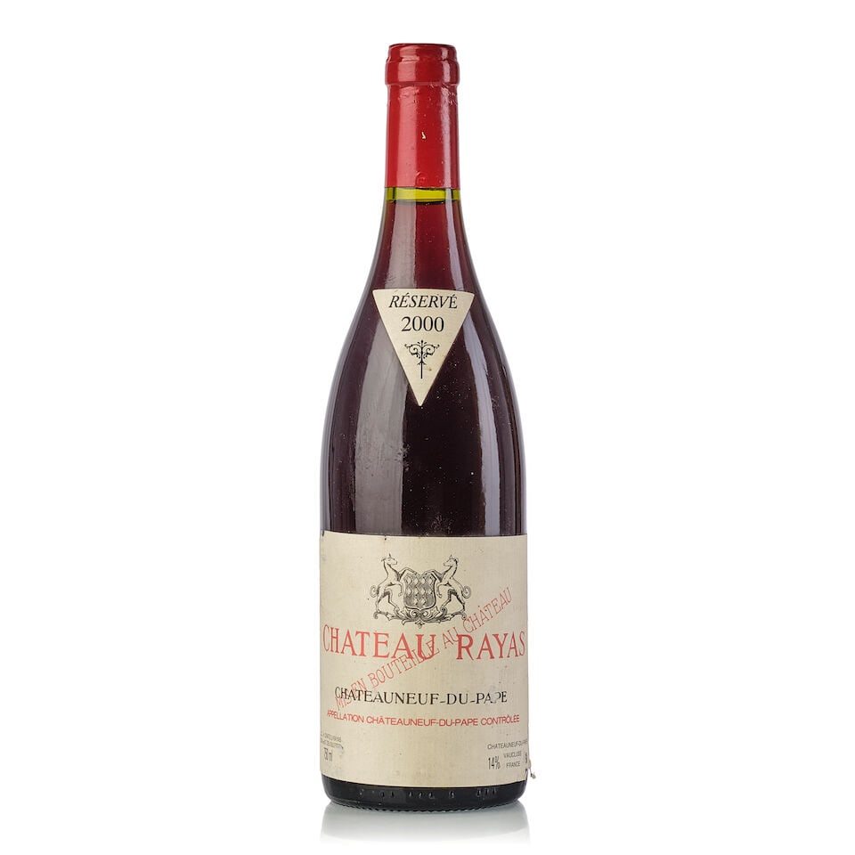 Château Rayas Châteauneuf-du-Pape, 2000 (1x 750ml): Château Rayas Châteauneuf-du-Pape, 2000 (1x 750ml) Region: Rhone Valley Fill Level: 0.5cm Label: scuffed For further information on this lot please visit Bonhams.com For further information 