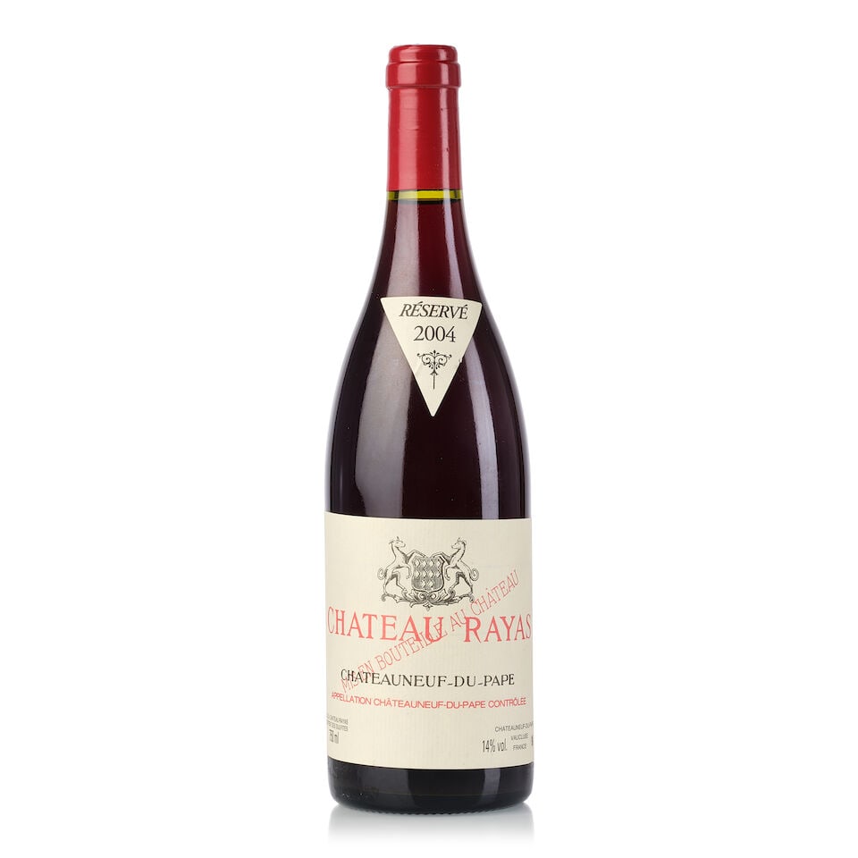 Château Rayas Châteauneuf-du-Pape, 2004 (1x 750ml): Château Rayas Châteauneuf-du-Pape, 2004 (1x 750ml) Region: Rhone Valley Label: slightly nicked vintage tag For further information on this lot please visit Bonhams.com For further informatio