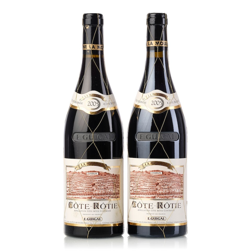 Guigal Côte Rôtie La Mouline, 2005 (2x 750ml): Guigal Côte Rôtie La Mouline, 2005 (2x 750ml) Region: Rhone Valley Label: 2x slightly scuffed, 2x slightly damp-stained For further information on this lot please visit Bonhams.com For furth