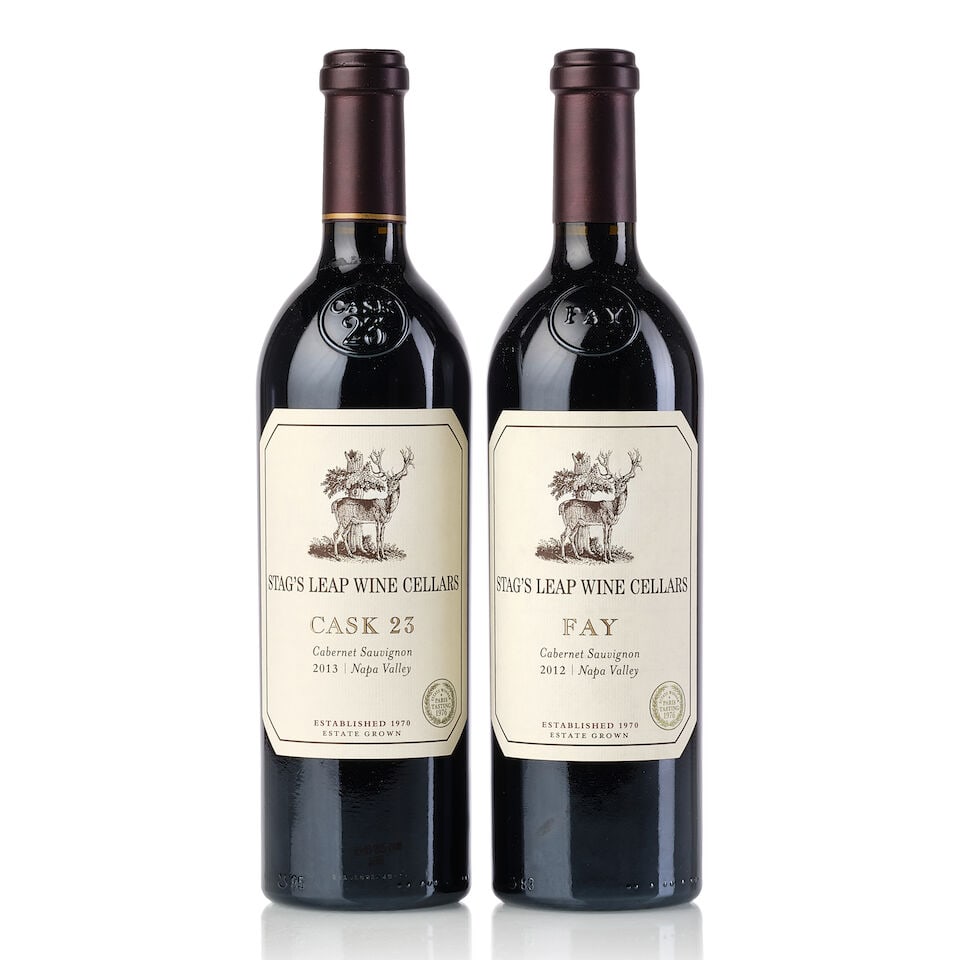 Stag's Leap Fay Cabernet Sauvignon, 2012 (1x 750ml) Stag's Leap Cask 23 Cabernet Sauvignon, 201...: Stag's Leap Fay Cabernet Sauvignon, 2012 (1x 750ml) Region: United States Stag's Leap Cask 23 Cabernet Sauvignon, 2013 (1x 750ml) Region: United States For further information on this lot please visit