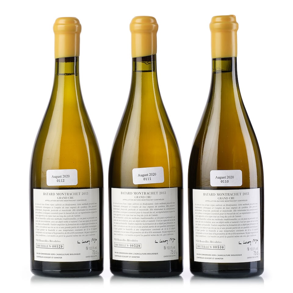 Domaine d'Auvenay Bâtard Montrachet, 2013 (3x 750ml) - 2