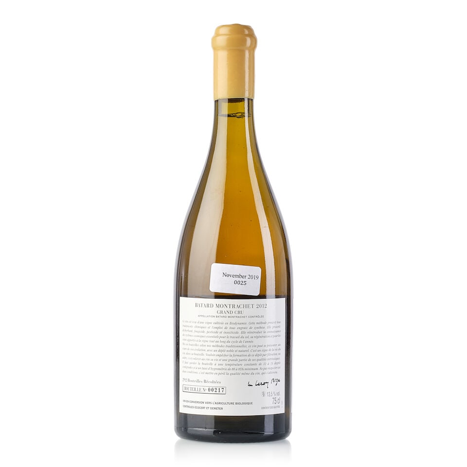 Domaine d'Auvenay Bâtard Montrachet, 2012 (1x 750ml) - 2