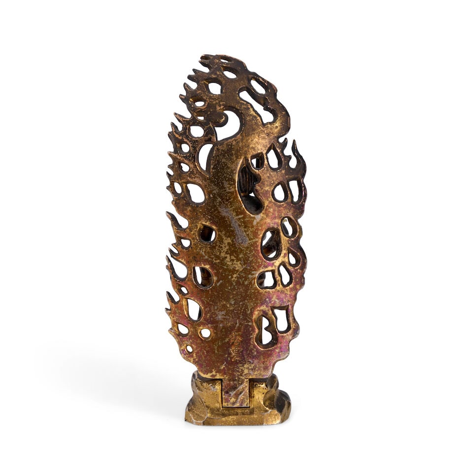 A Bronze Figure of Fudo Myo-o Japan, Taisho (1912-1926) or Showa (1926-1989) era, 20th century, - 3