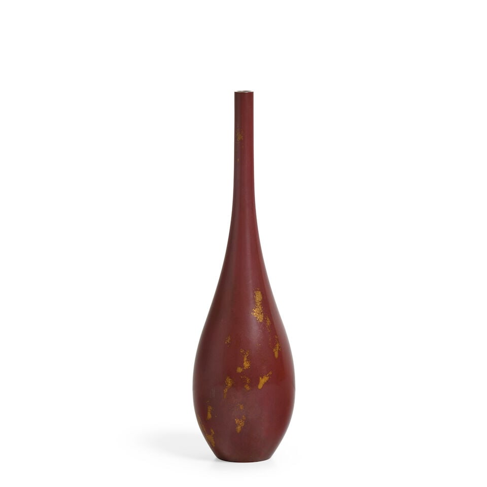 Kurisaki Tsugio (Born 1945), A Bronze Flower Vase Japan, Showa (1926-1989) or Heisei (1989-2019)... - 4