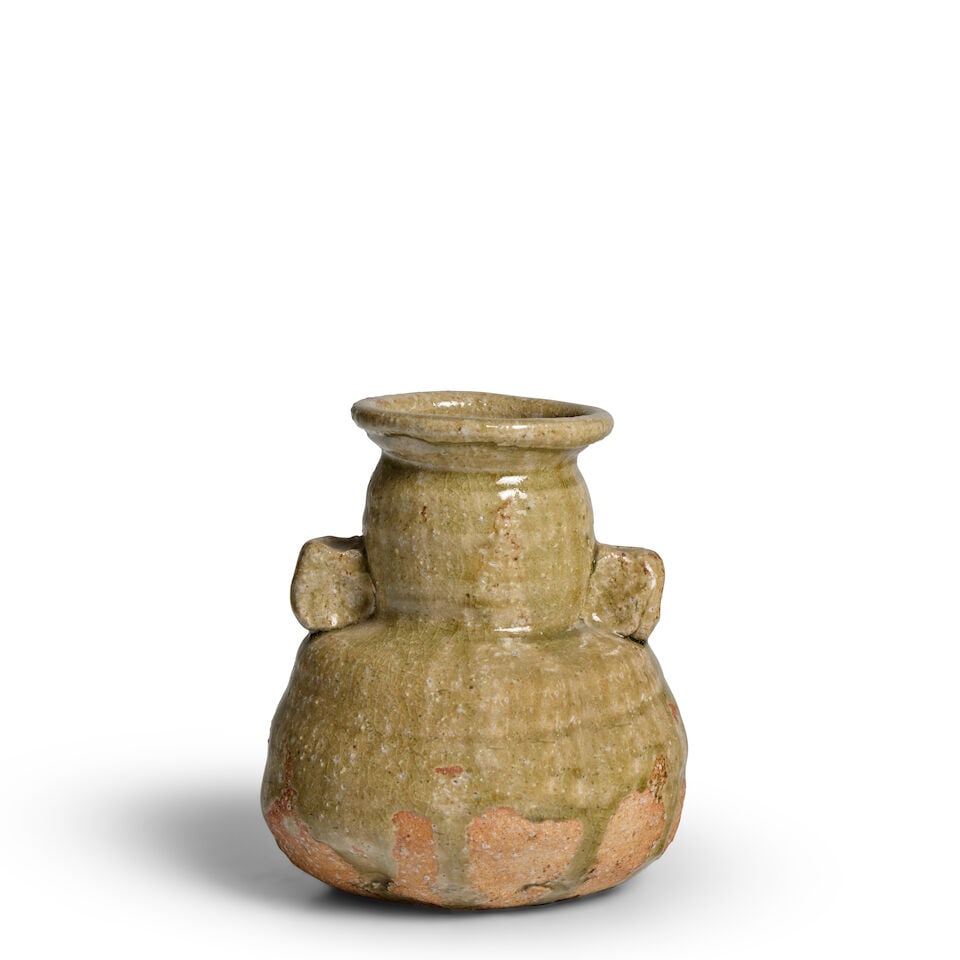 Hirano Toshizō, An Iga-style Hanaike (Flower Vase) Japan, Showa (1926-1989) or Heisei (1989... (1 of 2)