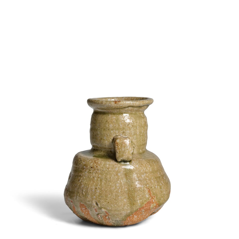 Hirano Toshizō, An Iga-style Hanaike (Flower Vase) Japan, Showa (1926-1989) or Heisei (1989... - 2