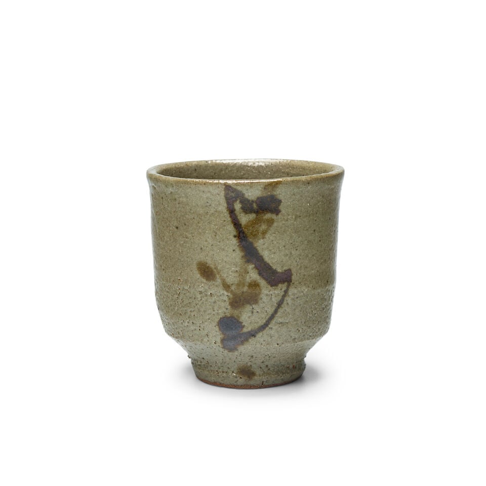 Hamada Shoji (1894-1978) A Glazed Stoneware Tea Bowl Japan, (1 of 2)