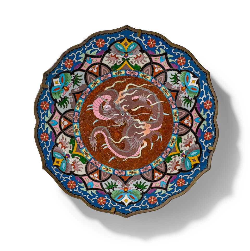 A Pair of Cloisonne-enamel Dishes Japan, Meiji era (1868-1912), late 19th century, (2) - 2