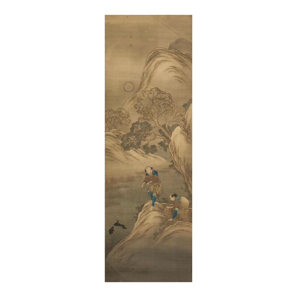 Katsushika Isai (1821-1880), A Pair of Paneled Paintings Japan, Edo period (1615-1868), (2) - 4