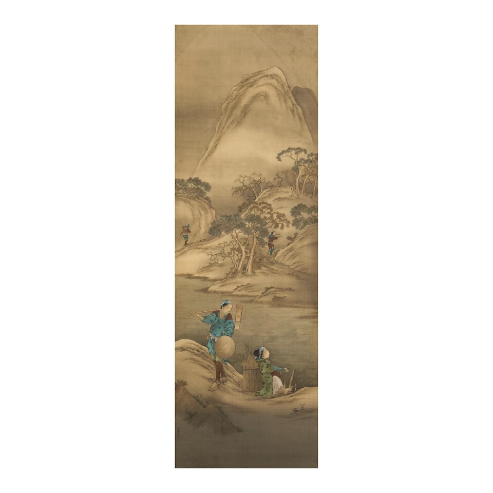 Katsushika Isai (1821-1880), A Pair of Paneled Paintings Japan, Edo period (1615-1868), (2) - 5