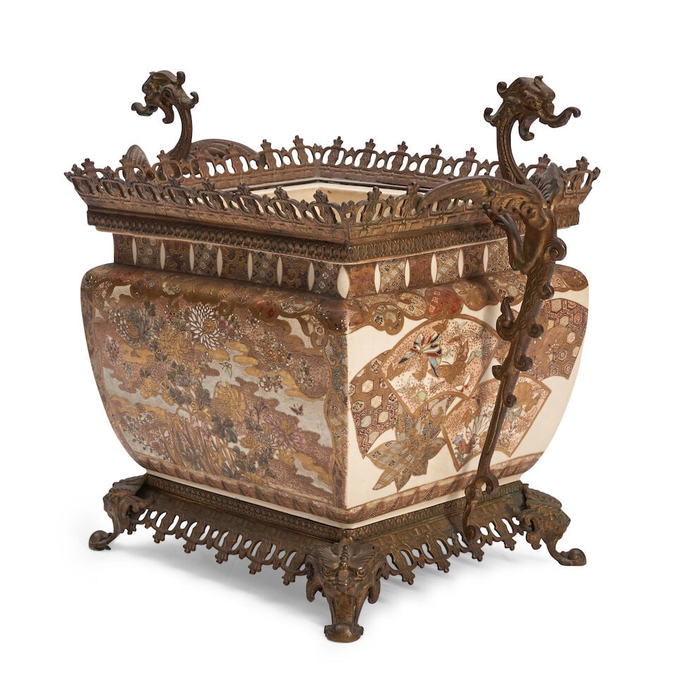 A Satsuma Jardinière Japan, Meiji era (1868-1912), late 19th century, - 2