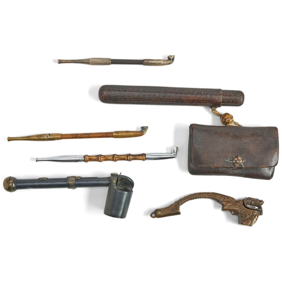 Five Smoking Accessories Japan, Meiji era (1868-1912), 19th/20th century (5) (1 of 1)