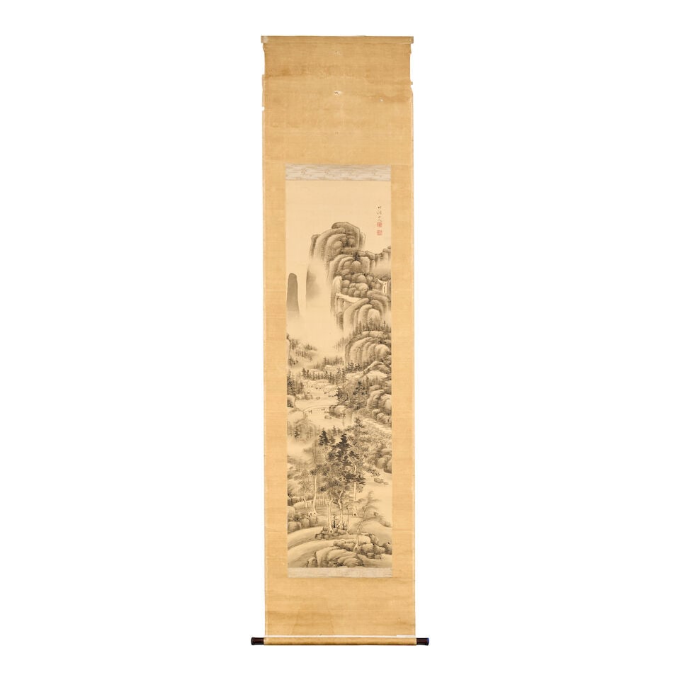 Manner of Nakabayashi Chikuto (1776-1853) Ink Landscape Japan, Edo period, early 19th century, (1 of 1)