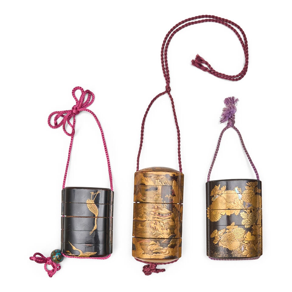 Three Lacquer Four-case Inro Japan, 19th/20th century, (3) - 2