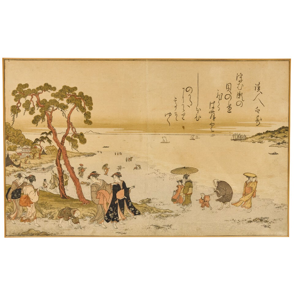 Kitagawa Utamaro (1753-1806), Two Woodblock Printed Sheets Japan, Edo period (1615-1868), 1789, - 2