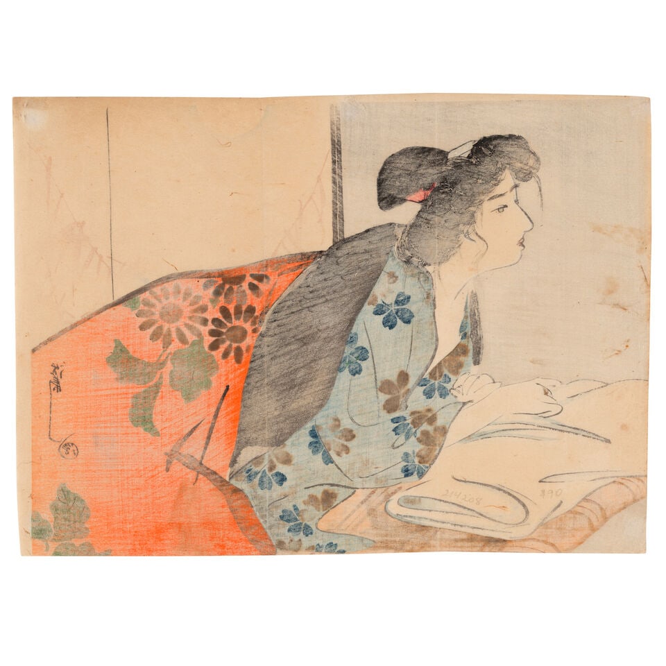Mizuno Toshikata (1866-1908), Kaburagi Kiyokata (1878-1972), Tomioka Eisen (Sōsai, 1864-190... - 8