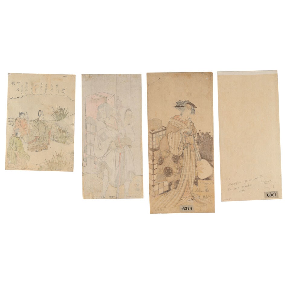 Katsukawa Shunshō (1726-1792) And Katsukawa Shunkō (1743-1812) Four Woodblock Prints J... - 2