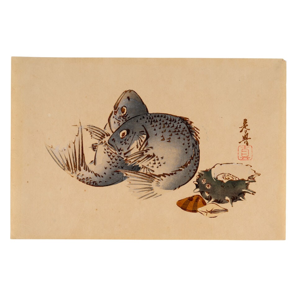 Shibata Zeshin (1807-1891), Four Woodblock Prints Japan, Edo period (1615-1868) or Meiji era (18... - 3